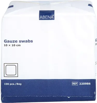 Obrázek produktu pro Gázové polštářky 8vrstvé nesterilní 10x10cm, 100 ks KOM