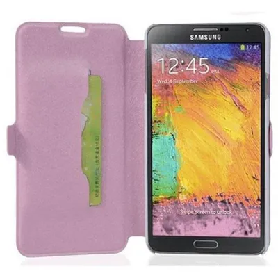 Obrázek produktu pro Cadorabo ochranné pouzdro pro Samsung Galaxy NOTE 3 pouzdro v růžové barvě pouzdro na mobilní telefon kryt pouzdro se slotem na kartu pouzdro pouzdro