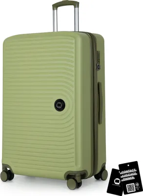 Produktbild von Hauptstadtkoffer - Großer Koffer + digitaler Kofferanhänger, Reisekoffer XL Erweiterung, Hardcase Rollkoffer 4 Rollen Aufgabegepäck 130L TSA-Schloss,Kiwi