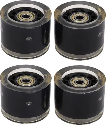 Obrázok produktu pre 4 ks Longboard kolesá a ložiská Skateboard Magnetické trenie s vysokým odrazomPolyuretán55x45mm čierna