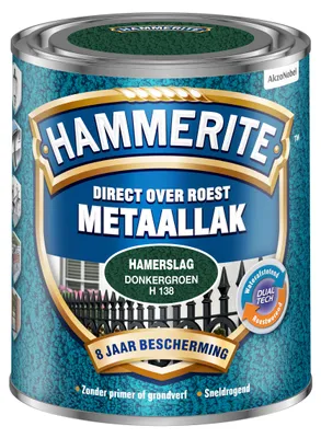 Productafbeelding van Hammerite - Metaallak Hamerslag - Donker Groen - 750 ML