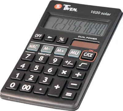 Produktbild von TWEN Taschenrechner TW 1020 584 schwarz