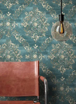 Produktbild von NEWROOM Tapete Blau Vliestapete Ornament - Barocktapete Barock Gold  Prunk   Glamour