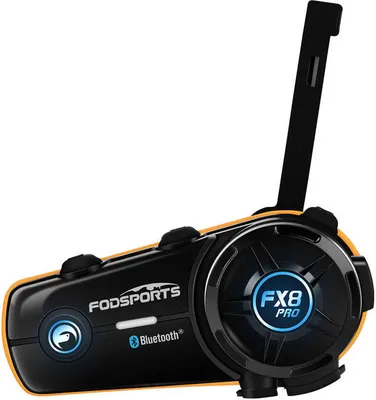 Obrázek produktu pro Interkom Fodsports Fx8 Pro pro motocykly (černý)