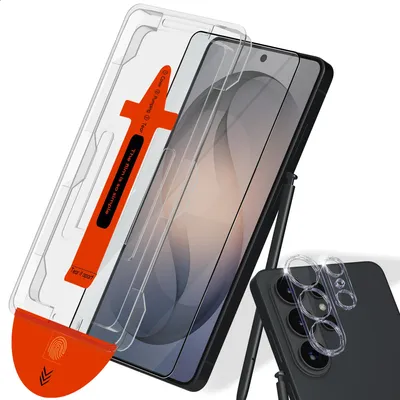 Produktbild von 1-Pack Samsung S26 Ultra Displayschutzfolie & 1-Pack Kameraschutz - Gehärtetes Glas | [Automatische Installation] - Blasenfrei
