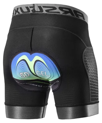 Produktbild von Arsuxeo Herren Radsport Unterwäsche Shorts 5D Gel Gepolsterte Quick Dry MTB Fahrrad Fahrradshorts