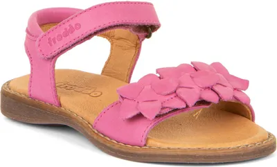 Produktbild von Froddo Mädchen Sandalen Geco aus Naturleder, Fuxia, Klettverschluss, EU 32
