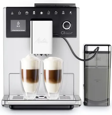 Obrázek produktu pro Melitta CI Touch, Espresso kávovar, 1,8 l, Kávová zrna, Vestavěný mlýnek, 1400 W, Stříbrná