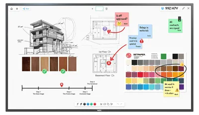 Obrázok produktu pre NEC MultiSync M551, Interaktívny plochý panel, 139,7 cm (55"), LCD, 3840 x 2160 px, 24/7