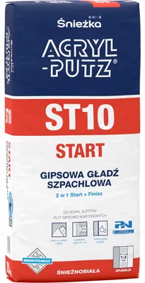 Produktbild von Gips Glättspachtel schneeweiß 20 kg für Innenwände & Decken, schnell trocknend