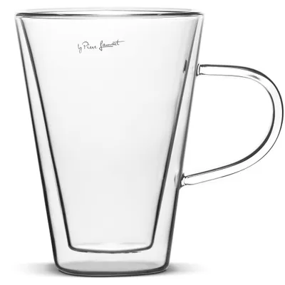 Obrázok produktu pre LAMART LT9028 Dvojité TERMO borokremičité poháre pre studené a teplé nápoje udržia dlho požadovanú teplotu, sklo, číra, 220 ml, výška 11,5 cm