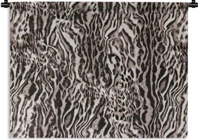 Produktbild von MuchoWow® Wandteppich Wandbehang Panther Druck - Formen - Abstrakt - Braun 150x112 cm Tapisserie Dekoration Wandtuch - Wanddecke - Wandteppiche