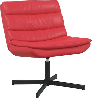 Zdjęcie produktu dla vidaXL Fotel obrotowy czerwony 63 x 75 x 76 cm imitacja skóry