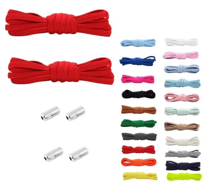 Productafbeelding van Elastische veters - Schoenveters - 100 cm - Veters zonder strikken - Voor sneakers en sportschoenen