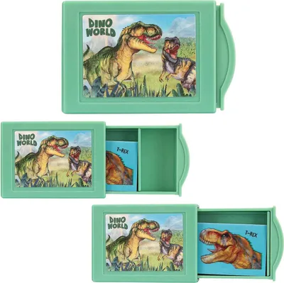 Produktbild von Dino World + Action 0413382, Acrylnitril-Butadien-Styrol (ABS), Thermoplastischer Gummi (TPR), Mehrfarbig, BSCI, 56 mm, 36 mm, 14 mm