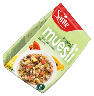 Obrázek produktu pro Sante Tropické müsli velké 350 g snídaňové velké balení