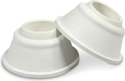 Produktbild von Astral PoolFuß für Hochbeckenleiter mit Kugel 43mm weiß (2 Stk.)