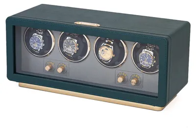 Immagine prodotto di INF Avvolgitore per Orologi Verticale 4 Slot W162L con LED Ambientale, USB Type-C, Cinque Modalità - Verde