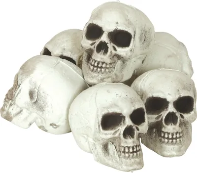 Produktbild von Skelett Totenschädel Dekoration Halloween Gruselfiguren Friedhof Deko Horror Party Accessoire Grabschmuck, Farbe: Weiß