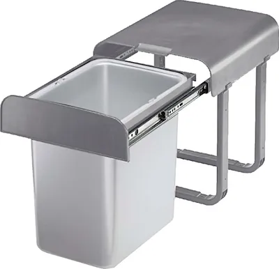 Produktbild von Ekotech Abfallsammler AG16G Aladin grau 16 Liter ab 40cm Unterschrank