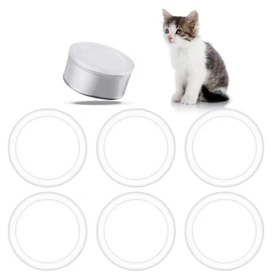 6er-Set Deckel für Tierfutterdosen, 75 mm, transparent, wiederverwendbar