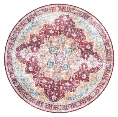 Zdjęcie produktu dla Dywan vintage okrągły - Azara Cerwony