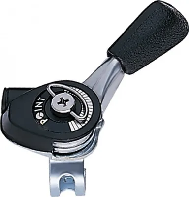 Image de Levier de vitesse droit friction 22,2 mm jusqu'à 7x avec câble, noir/argenté
