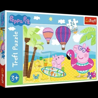 Immagine prodotto di TREFL Puzzle Peppa Pig: Vacanze MAXI 24 pezzi