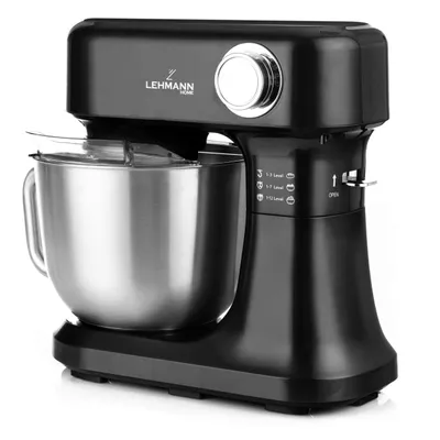 Zdjęcie produktu dla Robot Planetarny LEHMANN CELESTO LHOPM-1505-D Czarny 1500W, Mikser Kuchenny 5L z 3 Końcówkami, Zabezpieczenie Przed Przegrzaniem, Płynna Regulacja
