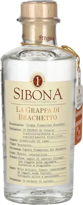Produktbild von Sibona La Grappa di BRACHETTO 40% Vol. 0,5l