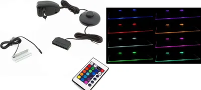Produktbild von Furniture24 LED Beleuchtung für Wohnzimmer - RGB 16 Farben