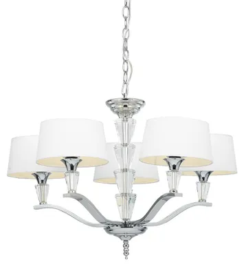 Immagine prodotto di Lampada a sospensione FIENNES cromata 5xE14x15W in metallo, dimensioni: 168x65x65 cm, IP20, Endon