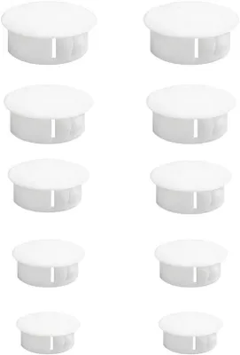 Zdjęcie produktu dla Plastikowe nakładki, 10 sztuk, 20–40 mm, ozdobne, do mebli
