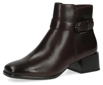 Produktbild von CAPRICE Damen Stiefeletten mit Absatz aus Leder Kleiner Absatz Weite G, Braun (D