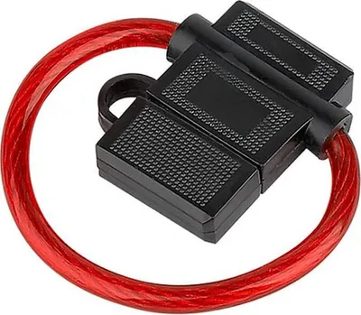Produktbild von Audioproject A210 - Auto Sicherungshalter ATC 40A mit 6mm² 10GA Kabel max 12V - 24V Spritzwasser geschützt - Flachsicherung o. Sicherung - Extra Dickes Kabel für KFZ LKW Verstärker
