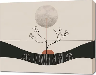 Produktbild von Bild 90x70cm Wintermond