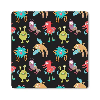 Produktbild von MuchoWow® Mauspad Mousepad Design - Monster - Kinder - Farbe 30x30 cm - Mousepads - Maus Mat - Pad - Mausunterlage - Gaming