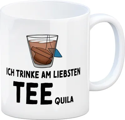 Produktbild von Ich trinke am liebsten Teequila Kaffeebecher