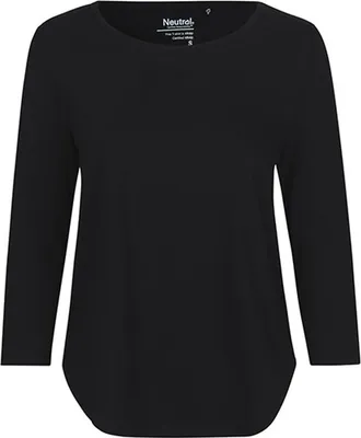Immagine prodotto di Neutral O81006 | Maglietta donna con maniche a tre quarti - Maniche a 3/4 - Colore: Nero - Taglia: L