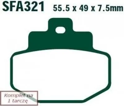 Produktbild von EBC Brakes Bremsbeläge Satz Bremsklötze für PIAGGIO MOTORCYCLES HEXAGON SFA321