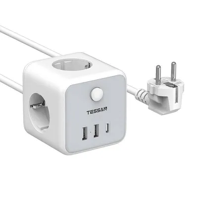 Obrázek produktu pro Tessan TESSAN TS-301-C-GR power strip