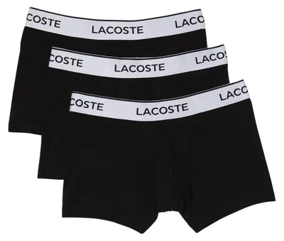 Zdjęcie produktu dla Męskie kąpielówki Lacoste Trunk z logo w pasie w opakowaniu 3 sztuk