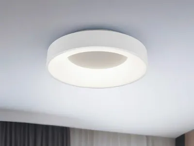 Produktbild von Große runde LED Deckenleuchte Weiß, dimmbar über Lichtschalter Ø 45cm, Flurlampe
