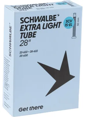 Zdjęcie produktu dla Dętka rowerowa Schwalbe SCV15 Xtra L Click, 50 mm, przezroczysta, 28 cali / 23-28, przezroczysta