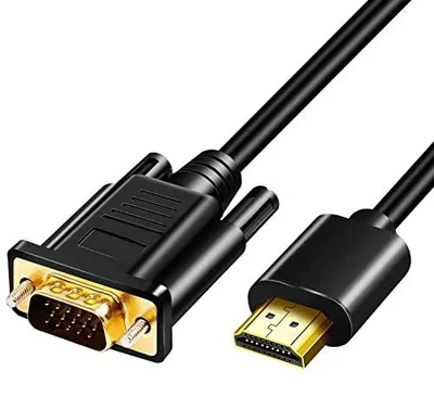 Zdjęcie produktu dla Kabel HDMI vga konwerter 1080P full hd pozłacany do monitora