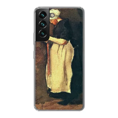 Produktbild von MuchoWow® Handyhülle Schutzhülle Hülle für Samsung Galaxy S22 Die Scheveningerin - Vincent van Gogh Silikon Softcase Handy Hülle - Mobiltelefonhülle