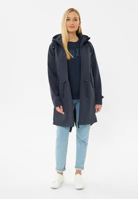 Produktbild von DERBE HAMBURG FRIESE ISLAND Damen Softshell-Mantel, Größe:40, Farbe:Navy/Navy