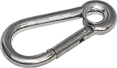 Produktbild von Edelst.-Karabinerhaken mit Kausch 100x10 mm