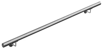 Obrázok produktu pre Zábradlie z nehrdzavejúcej ocele V2Aox, priemer: 4,2 cm, odolné proti korózii a poveternostným vplyvom, vrátane montážneho materiálu, držiak, dĺžka: 190 cm
