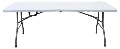 Obrázok produktu pre Odolný, skladací stolík s rúčkou na prenášanie, rozmer 152x76 cm, vhodný do záhrady a na kempovanie